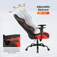 thumbnail image 2 of Ergonomic Gaming Chair, Seat Height Adjustment Rolling Swivel Racing Office Chair with Lumbar Support & Headrest Armrest PC Computer Chairs for Adults E-Sports Home Office Desk Chair, 2 of 7