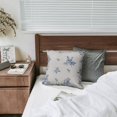 thumbnail image 2 of 2-Pack Blue Floral Cushion Covers: 20x20 Inch Linen Cases Throw Pillow Covers for Sofa, Couch & Bed, 2 of 7