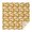 Beige Sunflower Cluster, variant on Yellow Dot Sunflower Bee Pattern Square Tablecloth,Waterproof Square Table Cover,Wipeable Spillproof Washable Table Cover for Home Kitchen Party Decor 42"X42"(107x107cm)