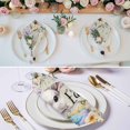 thumbnail image 3 of Easter Grey Bunny Cloth Napkins, Spring Colorful Eggs Flower Wooden Grain Washable and Reusable Dinner Napkins Set of 8, Table Napkin for Kitchen Party Birthday Wedding Hotel Housewarming 20"x20", 3 of 9