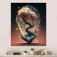 thumbnail image 2 of Designart Bonsai Tree Hexagon I Canvas Wall Art, 2 of 5