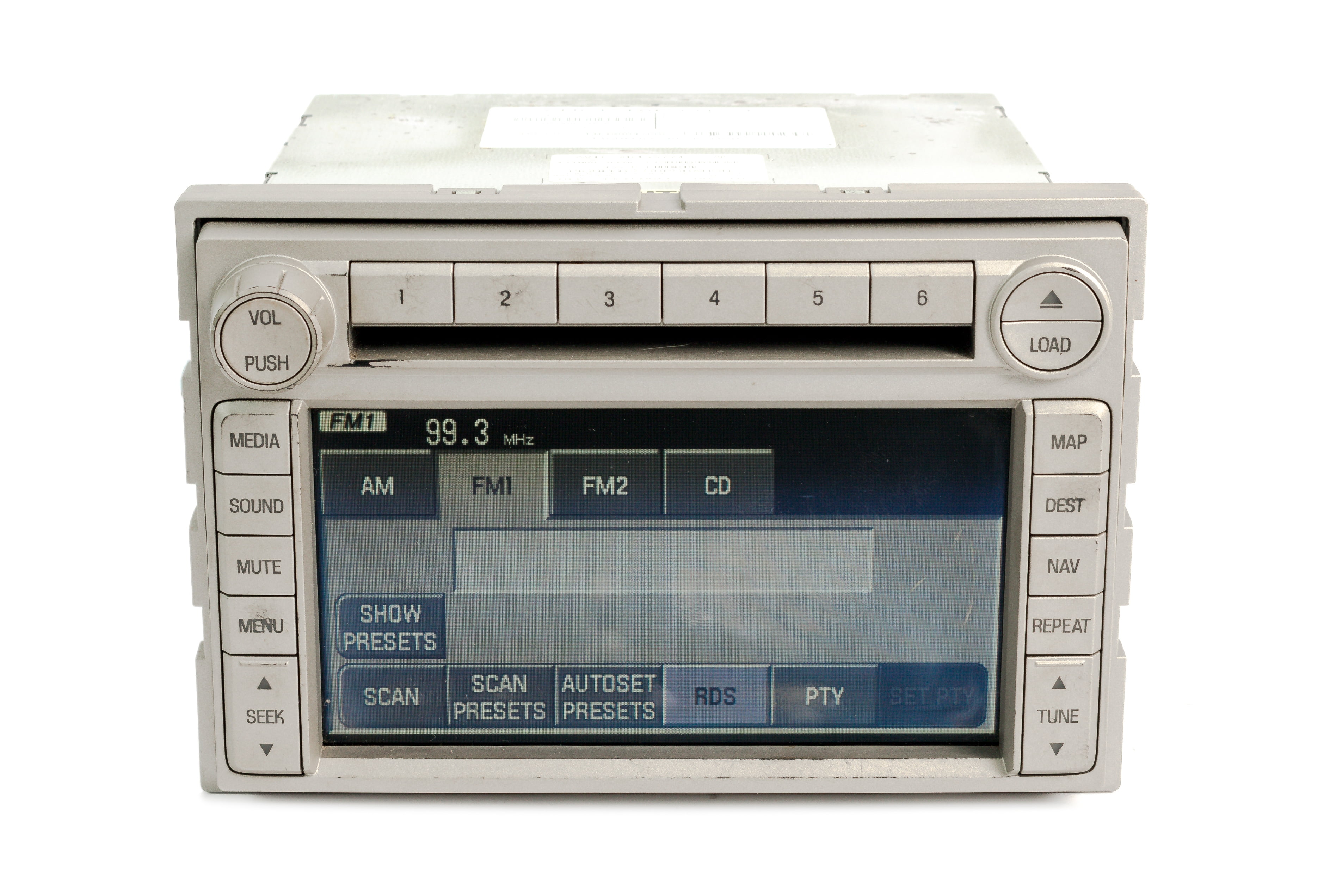 2006 Lincoln Zephyr AM FM Radio 6 Disc mp3 CD Player w Navi Part 6H6T