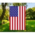 thumbnail image 4 of Double Sided - Side 1 - Gadsden Don't tread on me - Side 2 - USA American Flag - Deluxe Garden Flag 12" x 18" 3-ply 600 Denier 110 Knitted Polyester, 4 of 4