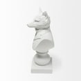 thumbnail image 3 of White Resin Suited Fox Bust DÃ©cor Piece, 3 of 6