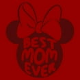 thumbnail image 2 of Men's Minnie Mouse Best Mom Ever Silhouette Graphic Tee Red Small, 2 of 5