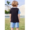 thumbnail image 7 of Arshiner Toddler Boy Summer Clothes Outfits Kids Colorblock Short Sleeve T-shirt Shorts Set, 7 of 7