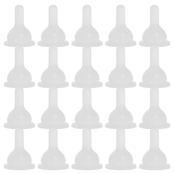 OULII Silicone Pet Transparent Safe for Kitten Puppy Feeding 50Pcs