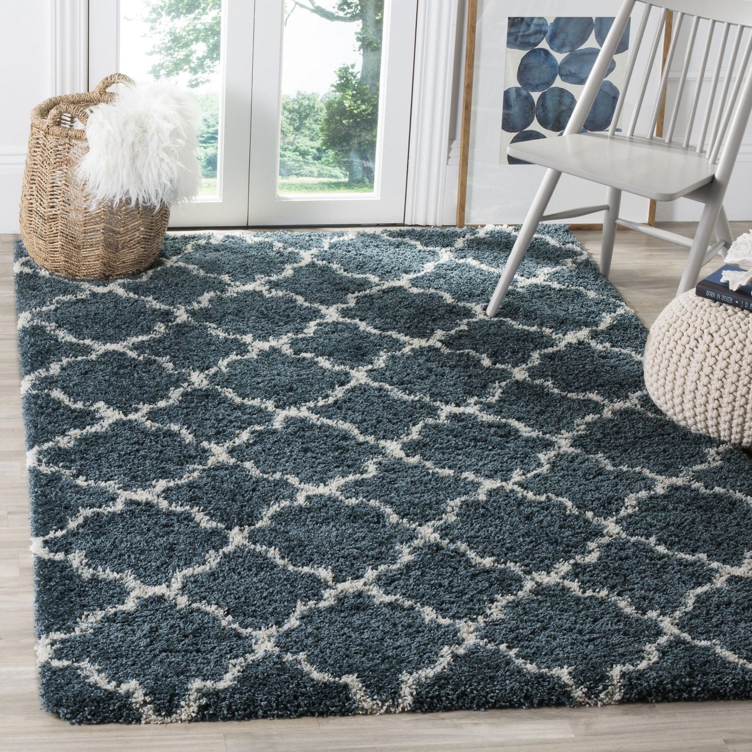 Safavieh Hudson Jaye Tapis Géométrique Shag