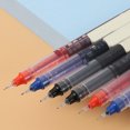 thumbnail image 4 of 2 Pcs Rollerball Pen 0.5mm Fine Tip Quick Drying Rolling Ball Capped Liquid Ink Rolling Ball for Students (Black), 4 of 9