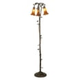 thumbnail image 5 of 58" High Amber Tiffany Pond Lily 3 Light Floor Lamp, 5 of 7