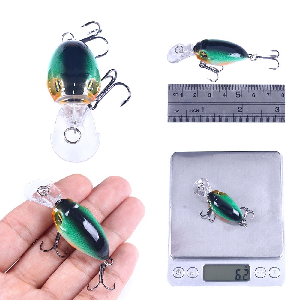 HENGJIA Crank Baits for Bass Fishing 10PCS Plopper Fishing Lure Shallow Diving Crank Bait Square Bill Crankbaits Fishing Lures