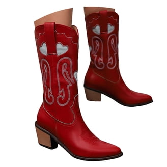 Magenta Suede Leather Ankle Boots Cowboy Style, Pointed  WOMENS POINTY TOE CHUNKY WESTERN BOOTIES JULIANA Fuchsia Size 10 display picture 1