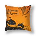 thumbnail image 1 of Funda de cojín con patrón de calabaza y calavera de cuervo para Halloween, suministros de decoración para fiestas, 2023, 1 of 4