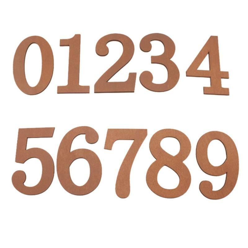 Wooden Numbers Free Standing MDF  10cm High Alphabet Craft Embellishments