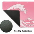 thumbnail image 3 of Pink Japanese Anime Gaming Mouse Pad XXL Cute Kawaii Aesthetic Wave Extended Big Large Desk Mat Non-Slip Rubber Base Stitched Edge Long Keyboard Mousepad for PC Computer Laptop,35.4×15.7 in, 3 of 6