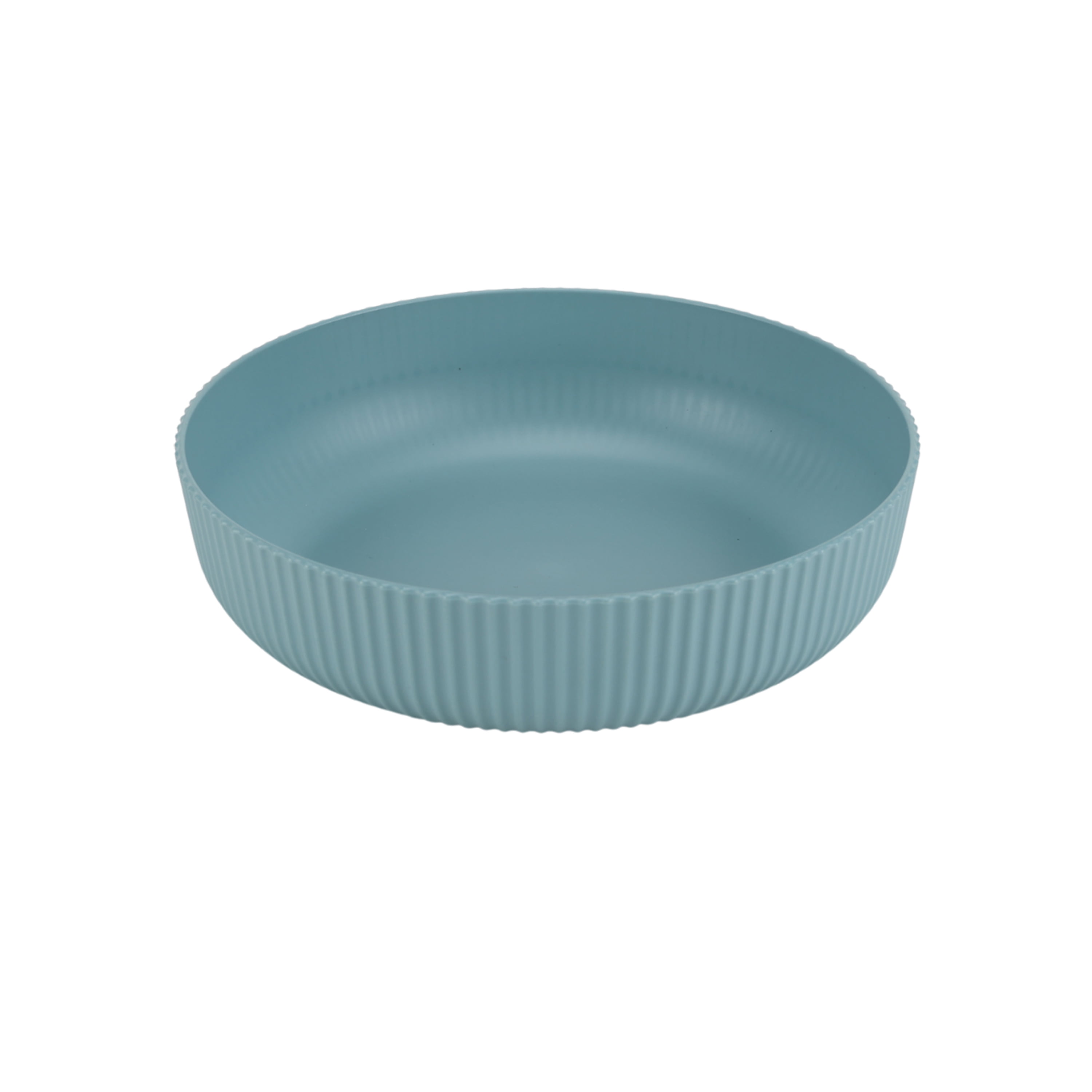 Mainstays 18-Piece Eco-Friendly Recycled Plastic Dinnerware Set, Blue