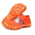 thumbnail image 2 of VeFlora Water Shoes Women Barefoot Athletic Workout Gym Footwear Beach Swim Sneakers Quick Drying Boat Aqua Shoes for Water Sport Diving Sailing Travel Fishing(Orange/35), 2 of 9
