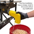 thumbnail image 6 of Dust Extraction Adapter for DeWALT Table Saws — 2 Inch Dust Collector Connector Fits DW745 DWE7485, Simple Slide-On Installation with Built-In Bag Hook (Black), 6 of 6