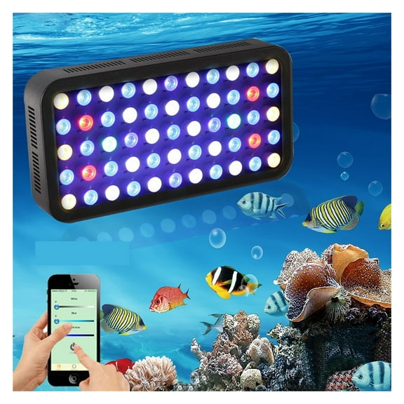 165W LED Coral Lights For Aquarium Timer Lighting Reef Marine Coral Fish Tank Full Spectrum Seawater Aquarium Control Dimmable