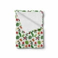 thumbnail image 2 of Jungle Leaves Soft Flannel Fleece Throw Blanket, Flowers and Plantation in All Shades of Green and Vibrant Hues Summer, Cozy Plush for Indoor and Outdoor Use, 70" x 90", Multicolor, by Ambesonne, 2 of 6