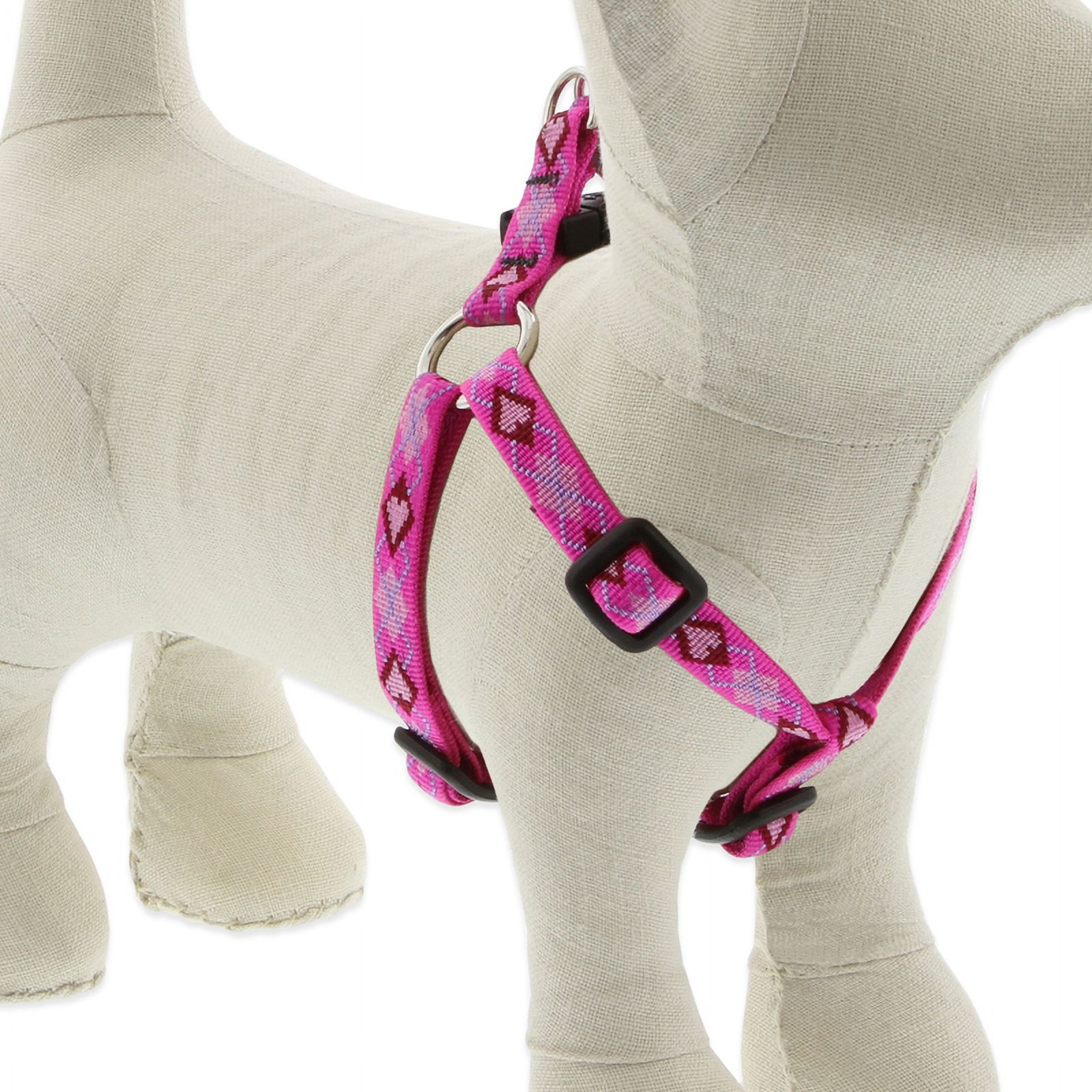LupinePet Originals 1/2" Puppy Love 12-18" Step In Harness for Small Dogs