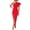 Red, variant on Qiopertar Women's Sleeveless Skew Collar Mini Dress Casual Lace Off Shoulder Slit Party Cocktail Evening Elegant Solid Color Dress, White M