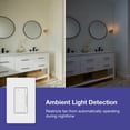 thumbnail image 2 of Lutron MS-HS3-WH Maestro Xactsense Humidity Sensor Switch, 3A Fan/Light, Neutral Or Ground, 2 of 7