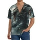 thumbnail image 1 of Fotbe Cloud White Dragon Camisa Estampada de Manga Corta para Hombre, Casual de Verano, Estilo Playero, Sin Arrugas-Medium, 1 of 5