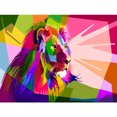thumbnail image 1 of Pintura (DE5500) DIY Decoración para el hogar Imagen redonda completa de diamantes de imitación Pop Art Lion Kit 30x40cm Hugtrwg Para estrenar, 1 of 1