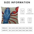 thumbnail image 5 of Big Lobster Fancy Hidden Zipper Home Sofa Decorative Throw Pillow Cover Cushion Case  Design Printed Pillowcase, 5 of 5