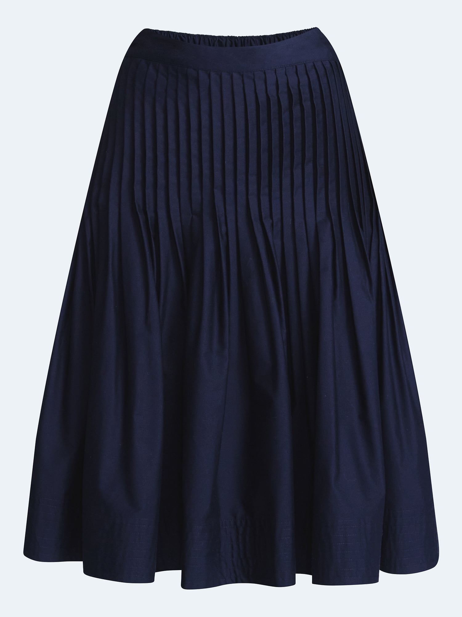 Free Assembly Women's Pintuck Knee Length Skirt, Sizes XS-XXL