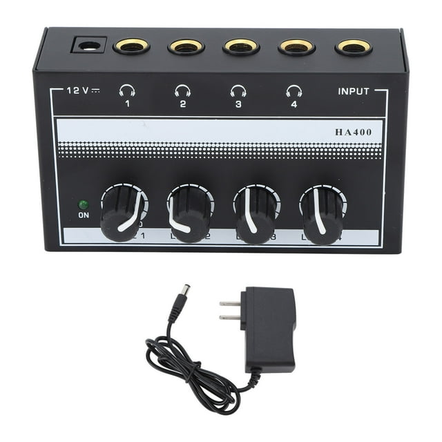 Mezclador de sonido de 4 canales HA400A, Monitor profesional de ruido ultrabajo, mezclador de sonido para Bar, fiesta, enchufe estadounidense de 100-240V