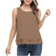 thumbnail image 1 of Blusa informal sin mangas de gasa con cuello redondo para mujer Fridja  gh3637, 1 of 8