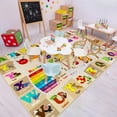 thumbnail image 2 of Lochas Kids Play Rug Mat Educational & Fun Carpet Soft Animal Learning Area Rugs for Kids Room Bedroom Playroom,Camel,6x9 Feet, 2 of 6