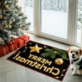 thumbnail image 5 of Dmlowu Christmas Doormat - Non Slip Christmas Front Door Mat for Outdoor Entryway, Merry Xmas Decor Rug for Kitchen, Bedroom & Bathroom, 16x24" Holiday Christmas Door Mat, 5 of 6