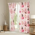 thumbnail image 3 of Manfei Cartoon Girls Black Out Curtains,Pink Princess Castle Curtains Pack of 2 (42x63 Each),Fairy Tale Theme Bedroom Curtains For Kids,Microfiber Bedroom Decor, 3 of 6