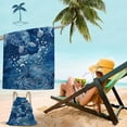 thumbnail image 4 of HengDidi 2-in-1 Digital Print Beach Towel Bag - Microfiber Reversible Towel Convertible to Drawstring Backpack, Large Size 140x70cm for Outdoor Activities Travel Pool, 4 of 9