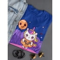 thumbnail image 3 of Cute Unicorn Halloween Outfit Shaped T-Shirt Women -Image by Shutterstock, Female Small, 3 of 4