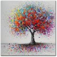 thumbnail image 1 of Painting 50x50cm Unframed Abstract Trees Landscape Canvas Print, 1 of 5