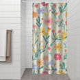 thumbnail image 2 of Pioneer Flower Floral Print Pattern Shower Curtain 36"x72" ,Bathroom Decorative Shower Curtains Set with 12 Hooks,Modern Waterproof Washable Shower Curtain, 2 of 6