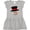 AC-Heather Grey, variant on Inktastic Snowman with Top Hat and Carrot Nose Girls Toddler Dress