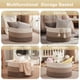 thumbnail image 4 of OIAHOMY Cesta de almacenamiento extra grande, cesta tejida de 23 x 13 pulgadas para sala de estar, cesta tejida redonda para ropa, cesta de lavandería para almohada, color marrón degradado, 4 of 5
