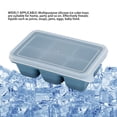 thumbnail image 3 of Bandejas Para Cubitos De Hielo, Moldes De Cubitos De Hielo De Silicona A Prueba De Fugas, 6 Rejillas Con Tapa Extraíble Para Uso Doméstico, 3 of 7