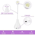 thumbnail image 2 of Lámpara UV para uñas, lámpara LED para uñas de 16 W, secador de uñas de secado rápido, lámpara de curado de gel para uñas con temporizador de 60 s, lámparas UV portátiles con rotación de 360° para uña, 2 of 5