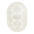 thumbnail image 3 of Unique Loom Charlotte Collection Area Rug - Quail (4' 1" x 6' 1" Oval Ivory/Light Brown), 3 of 7
