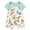 Mickey Mouse, variant on Stitch Baby Boy 2 Piece Shortall Set, Sizes 0-24 Months