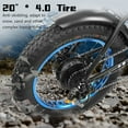 thumbnail image 2 of ECOTRIC 500 W Electric Bike Beginner 20" Fat Tire Folding Electric Bicycle 36 V 12.5 AH Removable Battery Beach Snow Mountain Bike Moped for Adults Commute E-Bike UL Certified A-E516646, 2 of 13