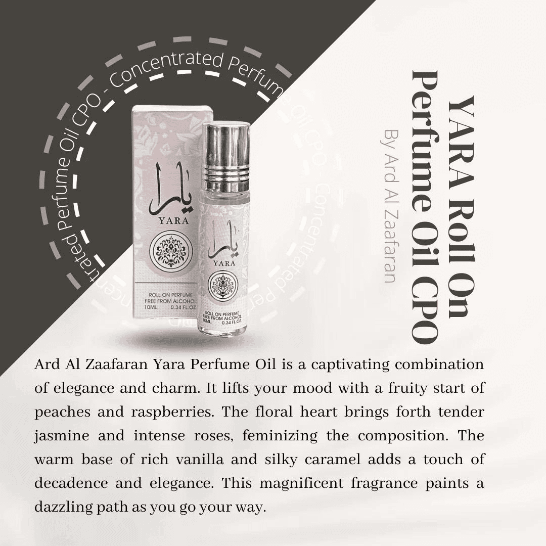 12PCS YARA Roll On Perfume Oil CPO - 10ML (0.34 OZ) By Ard Al Zaafaran, Tavel Size Perfume Oils. (PACK of 12)