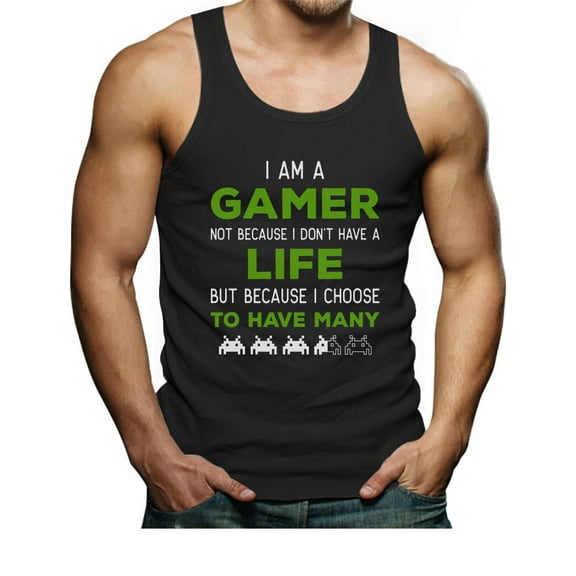 I Am a Gamer Tank Top Funny Gamer Gift Cool Gaming Men's Tank Top XX-Large Black