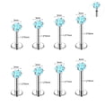 thumbnail image 5 of QQTDFG 8Pcs/Lot Surgical Steel Labret Stud Helix Tragus Monroe Lip Ring Medusa Piercing-Star CZ-Lake Blue, 5 of 9